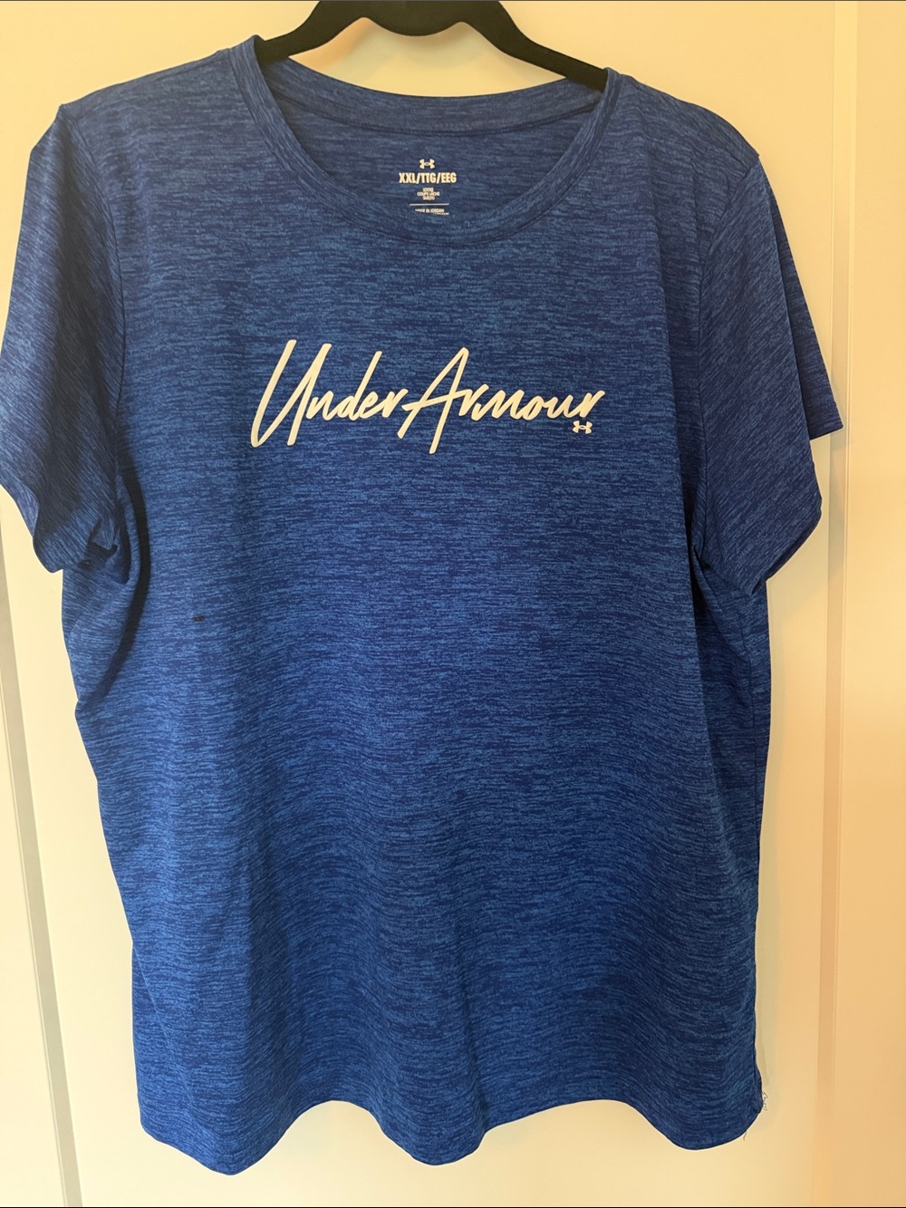 Under Armour Royal Blue Heather Logo Short Sleeve Tee
